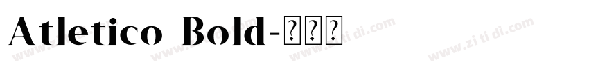 Atletico Bold字体转换